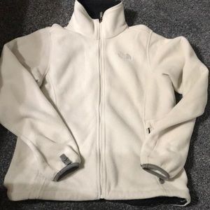 White north face fleece